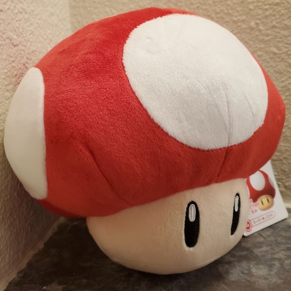 Plush - Red Super Mushroom 6 Inch (NEW) - Super Mario - Nintendo